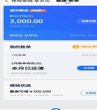 携程“拿去花”怎么用不了