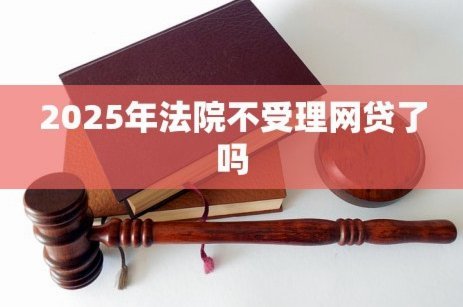 2025年网贷诉讼，法院还能告吗？